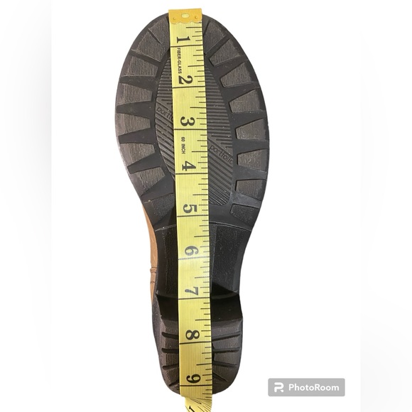 SOFTMOC Leather Chelsea Heeled Ankle Boots 37 / 7 (fits 7.5) Tan Brown - Picture 6 of 12